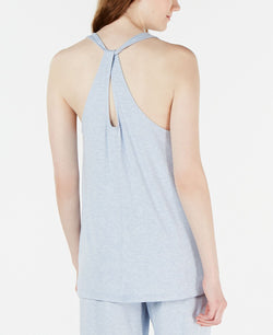 Alfani Knit Super Soft Pajama Tank Top Blue Cloud Heather thumbnail 2