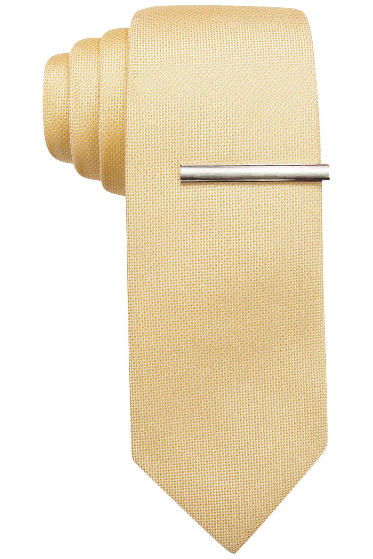 Alfani Lemon Textured Prom Solid Slim Tie