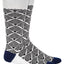 Alfani Linear Geometric Dress Socks White Triangle