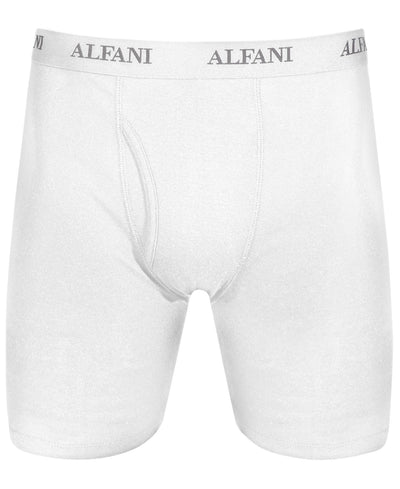 Alfani Longer Length Boxers 5-pack White