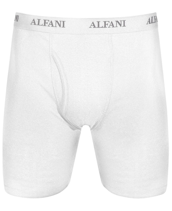 Alfani Longer Length Boxers 5-pack White