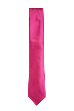 Alfani Magenta Solid Silk Slim Tie thumbnail 2