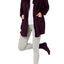 Alfani Marled Cozy Wrap/ Socks Set in Dark Fig