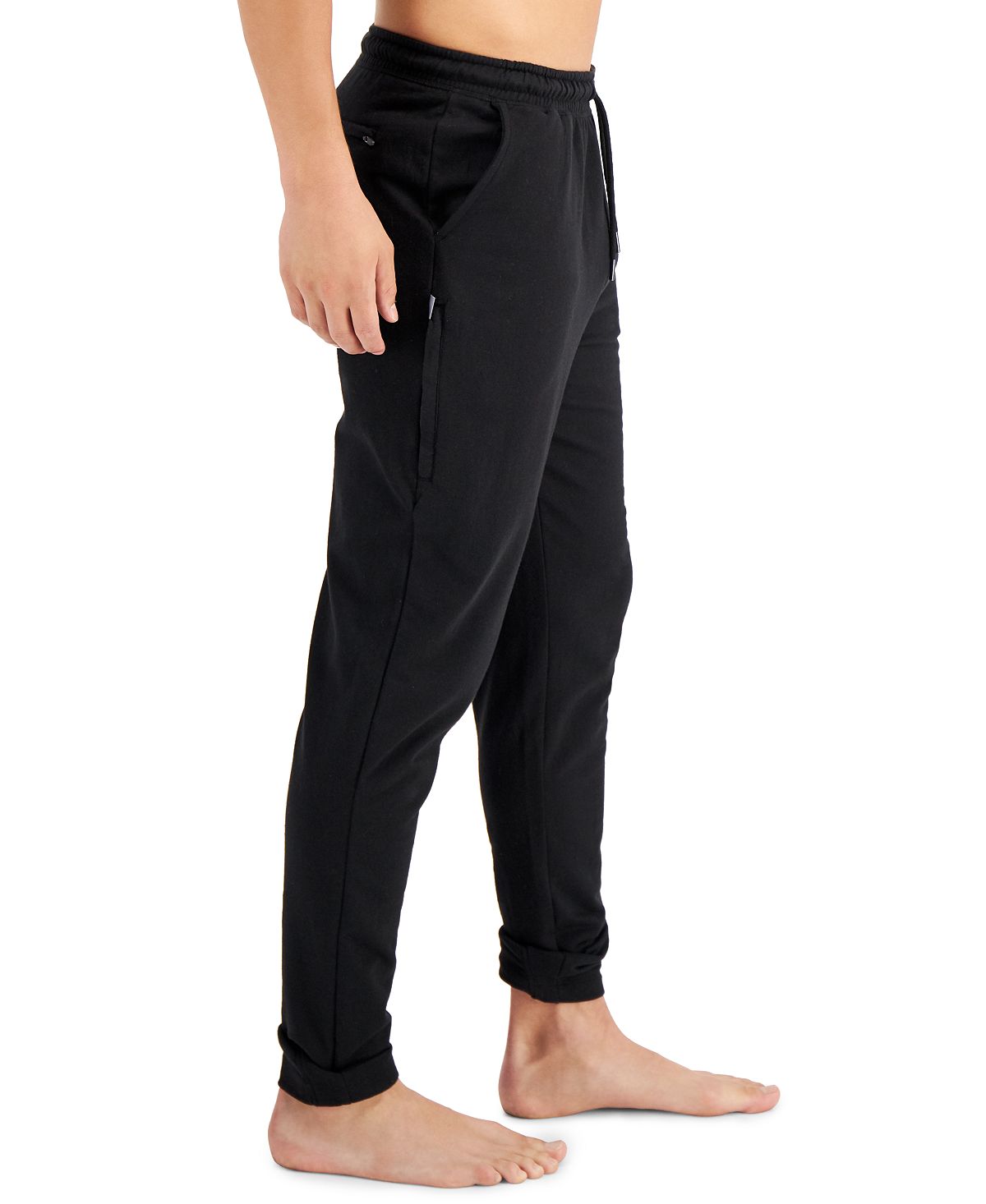 Alfani Mendoza Jogger Pajama Pants Black