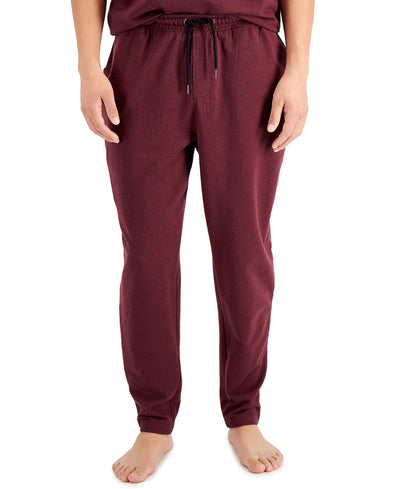 Alfani Mendoza Jogger Pajama Pants Red Plum