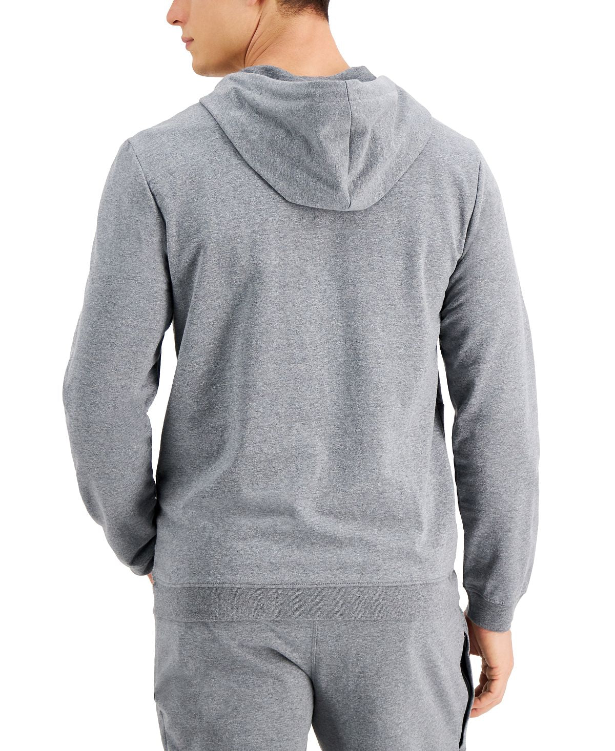 Alfani Moisture-wicking Pajama Hoodie Oxford Heather