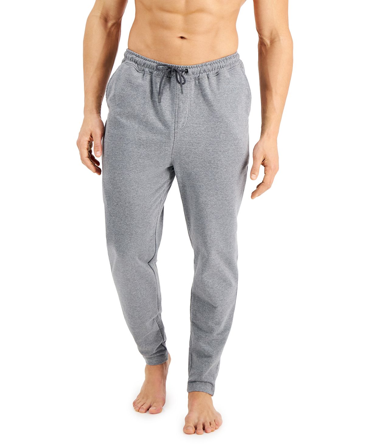 Alfani Moisture-wicking Pajama Joggers Oxford Heather