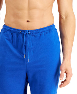 Alfani Moisture-wicking Pajama Shorts Blue thumbnail 2