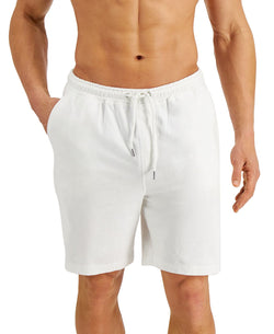 Alfani Moisture-wicking Pajama Shorts White thumbnail 1