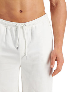 Alfani Moisture-wicking Pajama Shorts White thumbnail 2