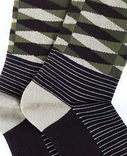 Alfani Multi-pattern Dress Socks Olive thumbnail 2