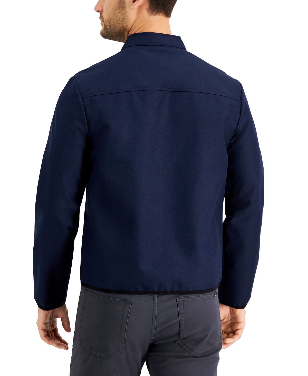 Alfani Noah Tech Bomber Jacket Neo Navy