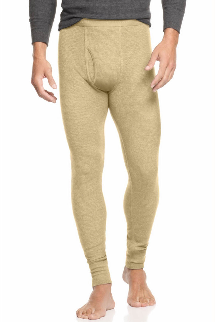 Alfani Oatmeal Heather Thermal Knit Waffle Pant