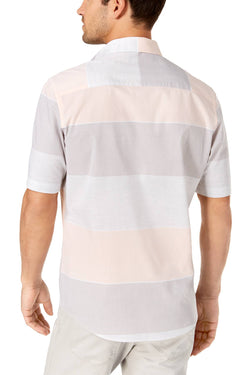 Alfani Peachy Keen Heathered Large Stripe Shirt thumbnail 2
