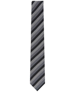 Alfani Pierrard Stripe Tie Black thumbnail 2