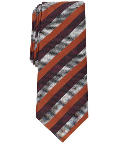 Alfani Pierrard Stripe Tie Cognac