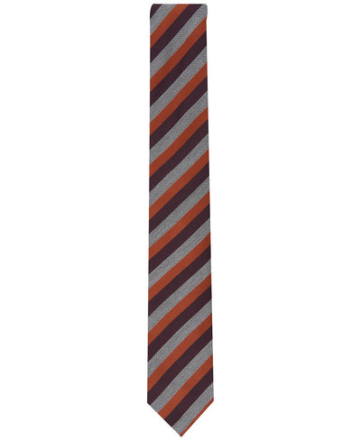 Alfani Pierrard Stripe Tie Cognac