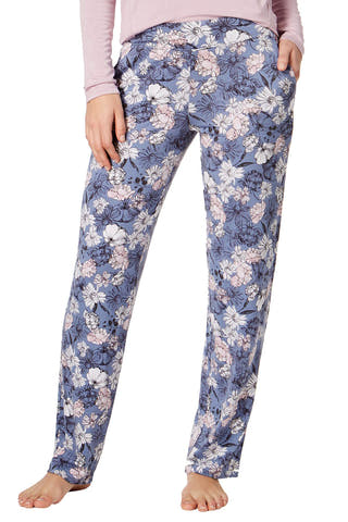 Alfani Printed Knit Lounge Pant in Spring Garden Blue