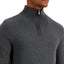 Alfani Quarter-zip Sweater Charcoal Hthr