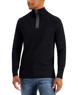 Alfani Quarter-zip Sweater Deep Black thumbnail 1