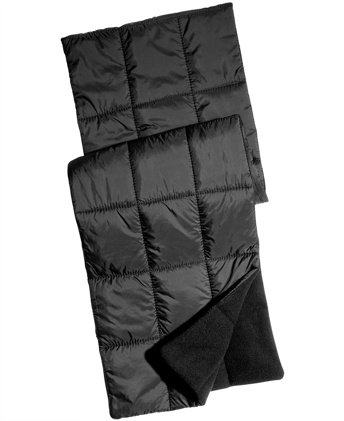 Alfani Quilted Puffer Scarf Black