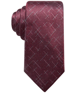 Alfani Reed Dash Silk Tie Wine thumbnail 1