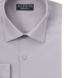 Alfani Regular Fit Solid Dress Shirt Silver Filigree thumbnail 2
