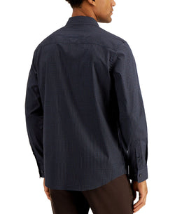 Alfani Regular-fit Optic Geo-print Shirt Dark Navy Cbo thumbnail 2