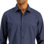 Alfani Regular-fit Stretch Geo-print Shirt Navy Blue Cbo