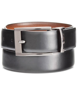 Alfani Reversible Textured Leather Dress Belt Tan/Black thumbnail 2