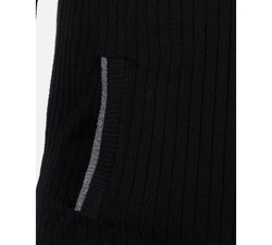 Alfani Ribbed Full-zip Sweater Classic Fit Deep Black thumbnail 3