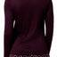 Alfani Scoop Neck Long Sleeve Lounge Top in Dark Fig