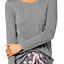 Alfani Scoop Neck Lounge Top in Urban Grey