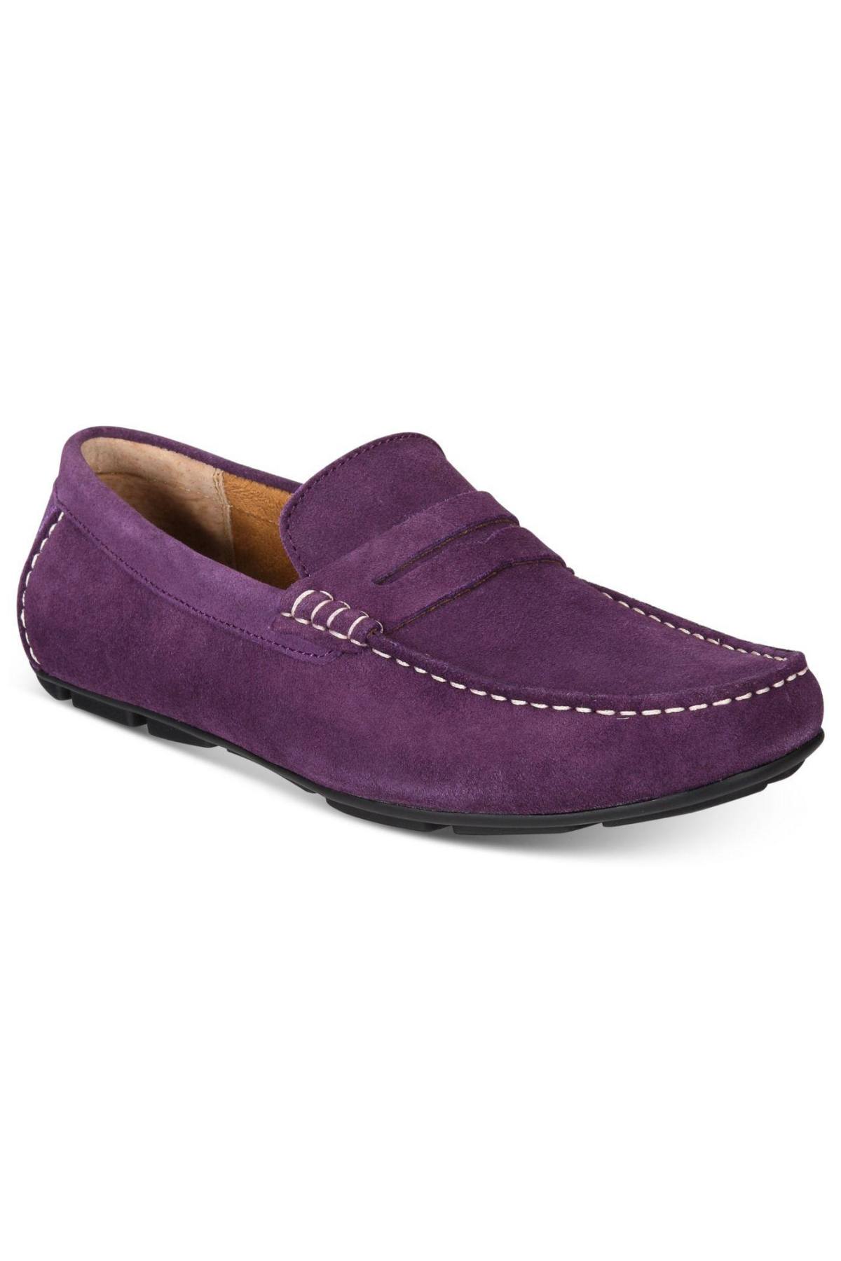 Alfani Shadow-Purple Sal Suede Penny Driver