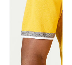 Alfani Short-sleeve Mock Neck Sweater Sparkling Gold thumbnail 2
