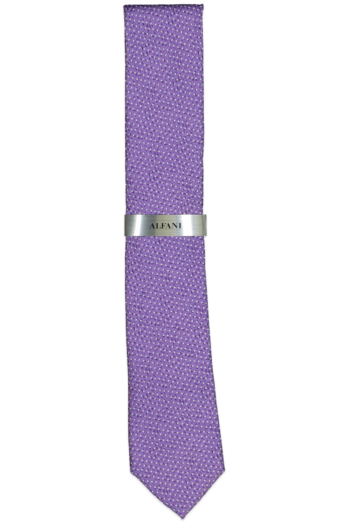Alfani Slim Abstract Dot Tie Purple