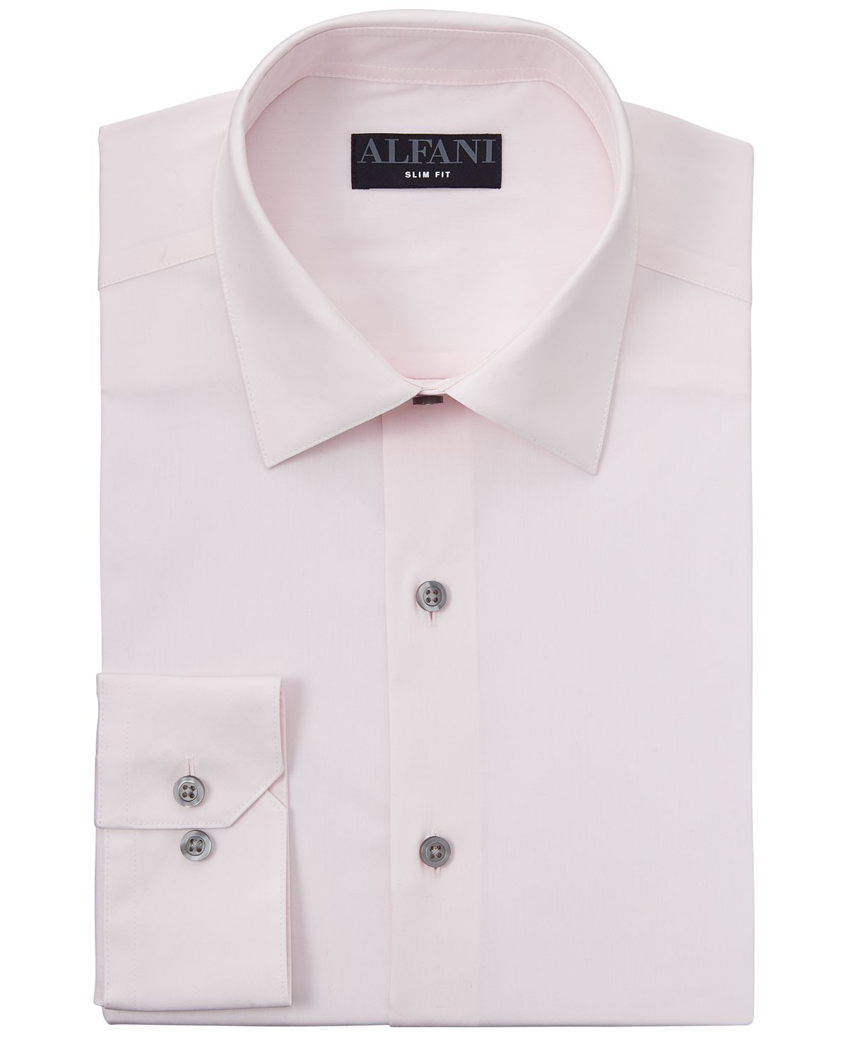 Alfani Slim Fit 2-way Stretch Performance Dress Shirt Blossom Mist
