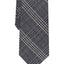 Alfani Slim Plaid Tie Black
