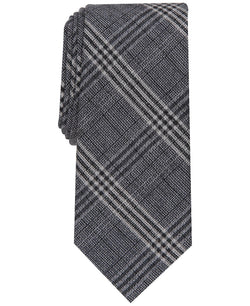 Alfani Slim Plaid Tie Black thumbnail 1