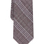 Alfani Slim Plaid Tie Charcoal