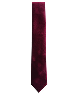 Alfani Slim Velvet Tie Burgundy thumbnail 2