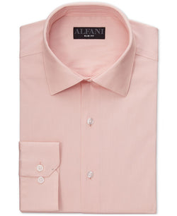 Alfani Slim-fit Performance Stretch Solid Dress Shirt Pale Pink thumbnail 1