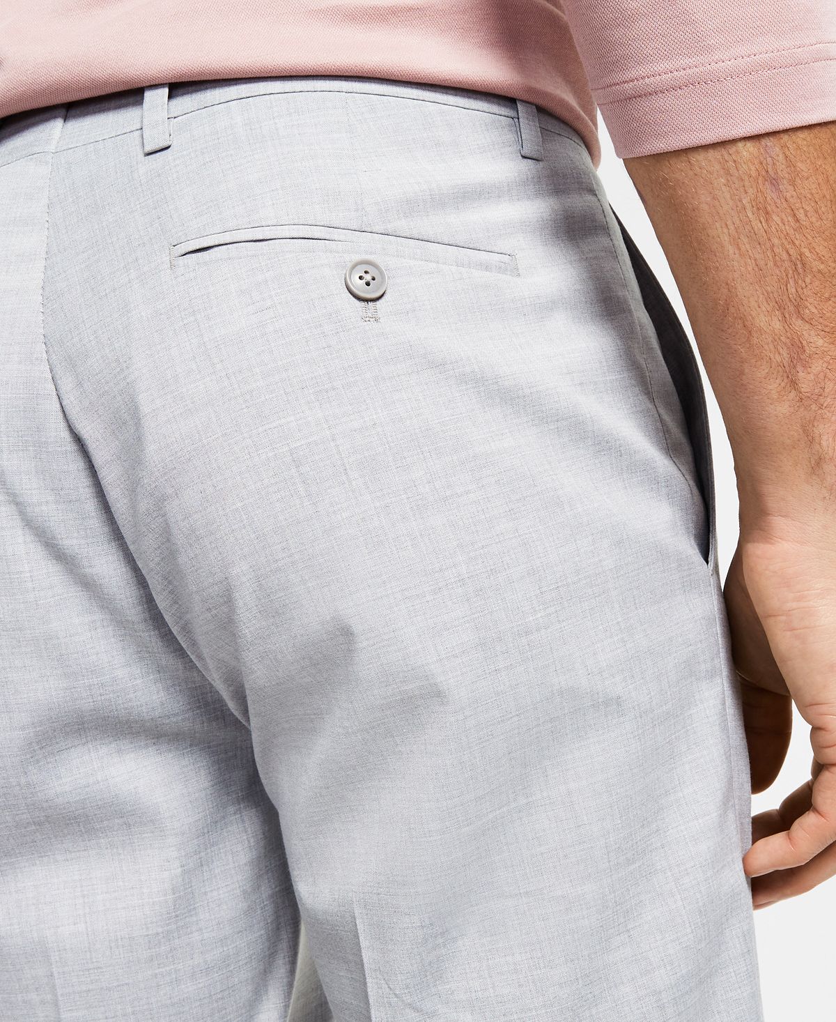 Alfani Slim-fit Stretch Solid Suit Pants Gray