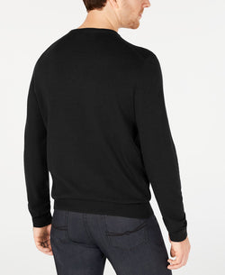 Alfani Solid Crewneck Sweater Deep Black thumbnail 3