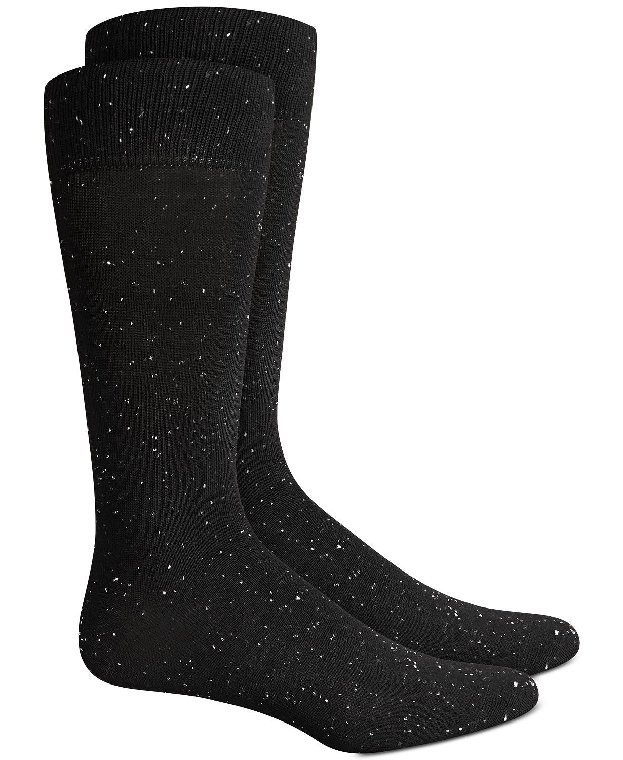 Alfani Speckled Socks Black