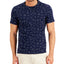 Alfani Square Graphic T-shirt Neo Navy