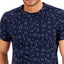 Alfani Square Graphic T-shirt Neo Navy