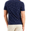 Alfani Square Graphic T-shirt Neo Navy
