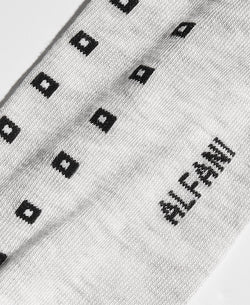 Alfani Square-dot Crew Socks Grey thumbnail 2