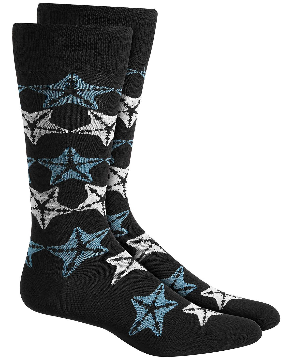 Alfani Starfish Socks Navy Grey